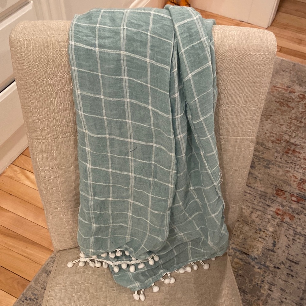 Sea foam green infinity scarf